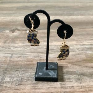 Vintage Asian Geisha Earrings